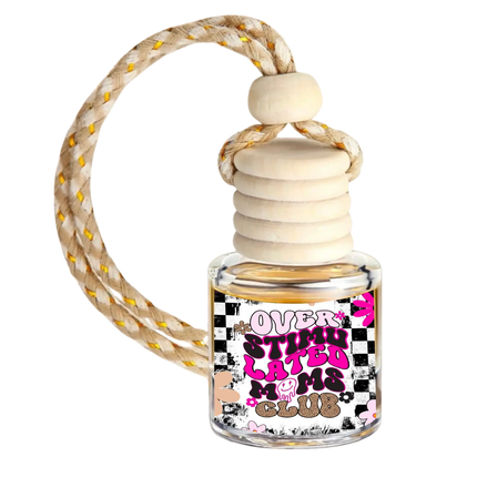 Overstimulated Moms Club  Car Diffuser - Custom Air Freshener  – USA-Made, Fragrance for Car & Home