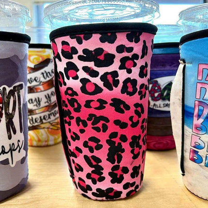 10 Pack Cup Cover Sleeves 🧋 Random Prints 20 & 30 Oz - Sip Sleeves
