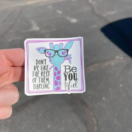 10 Pack Happy Mail BEYOUTIFUL Custom Matte Vinyl Stickers - Sip Sleeves