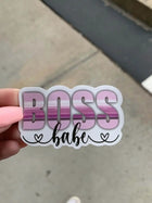 10 Pack Happy Mail “Boss Babe” Custom Matte Vinyl Stickers - Sip Sleeves