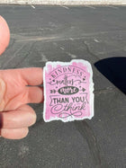 10 Pack Happy Mail Kindness Custom Matte Vinyl Stickers - Sip Sleeves