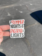 10 Pack Happy Mail SUMMER NIGHTS Custom Matte Vinyl Stickers - Sip Sleeves
