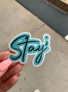 10 Pack Happy Mail “Stay” Custom Matte Vinyl Stickers - Sip Sleeves