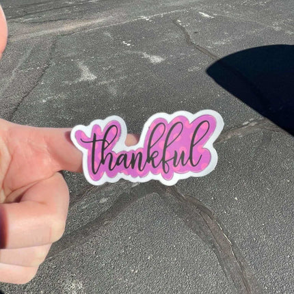 10 Pack Happy Mail THANKFUL Custom Matte Vinyl Stickers - Sip Sleeves