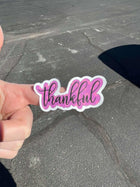 10 Pack Happy Mail THANKFUL Custom Matte Vinyl Stickers - Sip Sleeves
