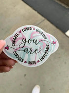 10 Pack Happy Mail “You Are” Custom Matte Vinyl Stickers - Sip Sleeves