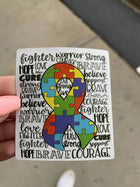 10 Pack Happy Mail “autism” Custom Matte Vinyl Stickers - Sip Sleeves