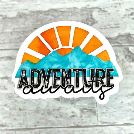 10 pack Adventure Awaits Vinyl Stickers - Sip Sleeves