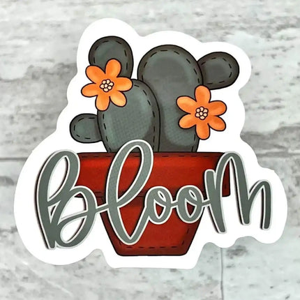 10 pack Cactus Bloom Vinyl Stickers! - Sip Sleeves