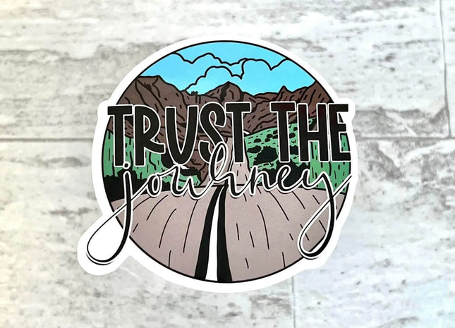 10 pack Trust The Journey Vinyl Stickers! - Sip Sleeves