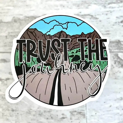 10 pack Trust The Journey Vinyl Stickers! - Sip Sleeves