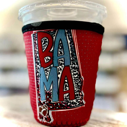 16 OZ ALABAMA Insulated Cup Cover Sip Sleeve - Sip Sleeves