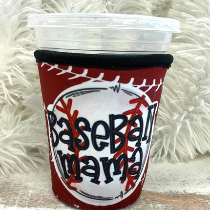 16 OZ Baseball Mama Insulated Cup Cover Sip Sleeve - Sip Sleeves