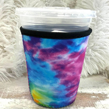 16 OZ Blue Tie Dye Insulated Cup Cover Sip Sleeve - Sip Sleeves