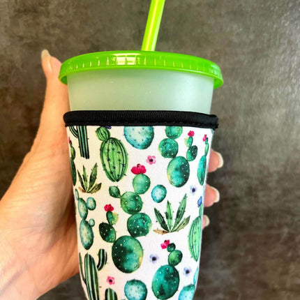 16 OZ Colorful Cactus Insulated Cup Cover Sip Sleeve - Sip Sleeves