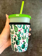 16 OZ Colorful Cactus Insulated Cup Cover Sip Sleeve - Sip Sleeves