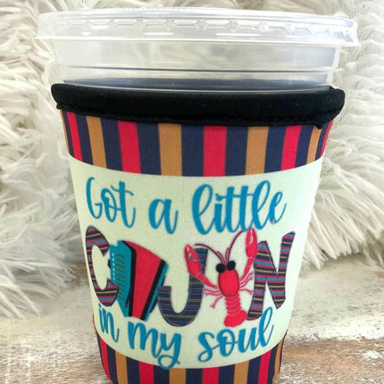 16 OZ Little Cajun Insulated Cup Cover Sip Sleeve - Sip Sleeves