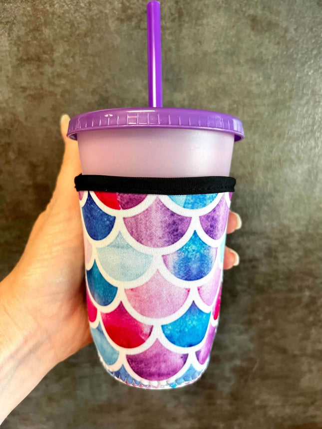 16 OZ Mermaid Insulated Cup Cover Sip Sleeve - Sip Sleeves
