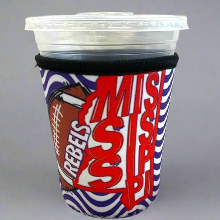 16 OZ Mississippi Rebels Cup Cover Sip Sleeve - Sip Sleeves
