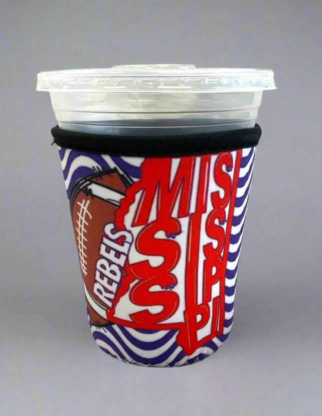 16 OZ Mississippi Rebels Cup Cover Sip Sleeve - Sip Sleeves