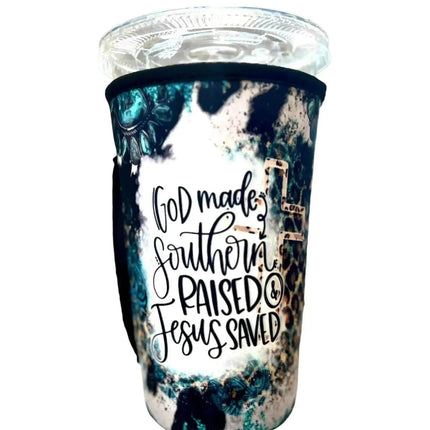 20 OZ America Retro Flag Insulated Cup Cover Sip Sleeve Fits 20-32 OZ Cups - Sip Sleeves