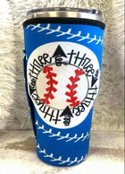 20 OZ Baseball 3 Up 3 Down Cup Cover Sip Sleeve Fits 20-32 OZ Cups - Sip Sleeves