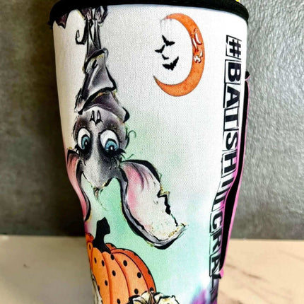 20 OZ Batsh!t Crazy Insulated Cup Cover Sip Sleeve Fits 20-32 OZ Cups - Sip Sleeves