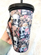 20 OZ Boho Skull Cup Cover Sip Sleeve Fits 20-32 OZ Cups - Sip Sleeves