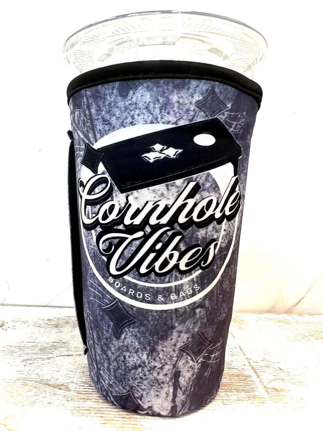 20 OZ Cornhole Vibes Insulated Cup Cover Sip Sleeve Fits 20-32 OZ Cups - Sip Sleeves