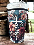 20 OZ FAITH Boho Insulated Cup Cover Sip Sleeve Fits 20-32 OZ Cups - Sip Sleeves