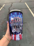 20 OZ Flag Support Our Troops Cup Cover Sip Sleeve Fits 20-32 OZ Cups - Sip Sleeves