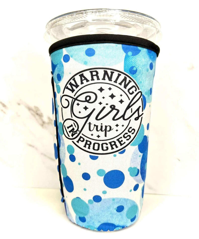 20 OZ Girls Trip Warning Insulated Cup Cover Sip Sleeve Fits 20-32 OZ Cups - Sip Sleeves