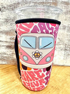 20 OZ Groovy Van Cup Cover Sip Sleeve Fits 20-32 OZ Cups Sip Sleeve Fits 20-32 OZ Cups - Sip Sleeves