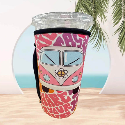 20 OZ Groovy Van Cup Cover Sip Sleeve Fits 20-32 OZ Cups Sip Sleeve Fits 20-32 OZ Cups - Sip Sleeves