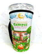 20 OZ Happy Camper Insulated Cup Cover Sip Sleeve Fits 20-32 OZ Cups - Sip Sleeves
