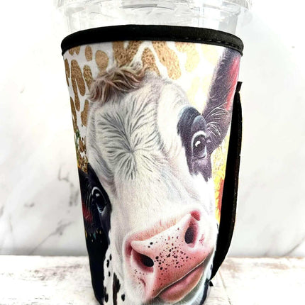 20 OZ Hey Girl Hey Cow Insulated Cup Cover Sip Sleeve Fits 20-32 OZ Cups - Sip Sleeves