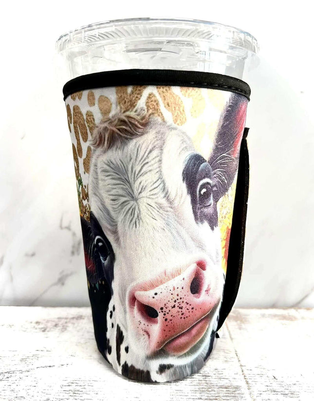 20 OZ Hey Girl Hey Cow Insulated Cup Cover Sip Sleeve Fits 20-32 OZ Cups - Sip Sleeves