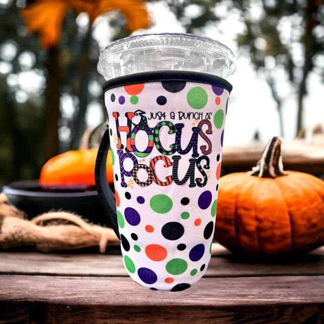 20 OZ Hocus Pocus Halloween Insulated Cup Cover Sip Sleeve Fits 20-32 OZ Cups - Sip Sleeves