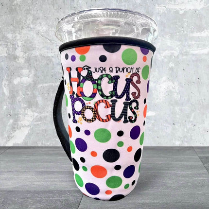 20 OZ Hocus Pocus Halloween Insulated Cup Cover Sip Sleeve Fits 20-32 OZ Cups - Sip Sleeves