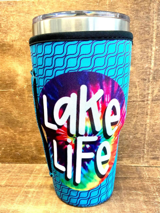 20 OZ Lake Life Cup Cover Sip Sleeve Fits 20-32 OZ Cups - Sip Sleeves