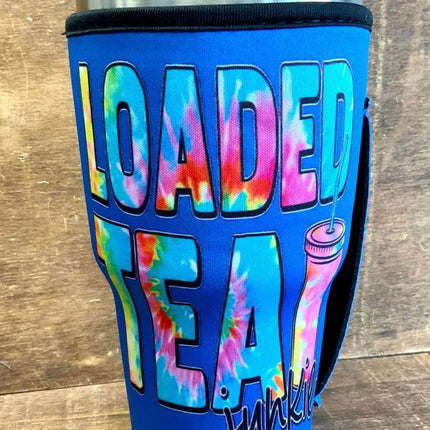 20 OZ Loaded Tea Junkie Cup Cover Sip Sleeve Fits 20-32 OZ Cups - Sip Sleeves