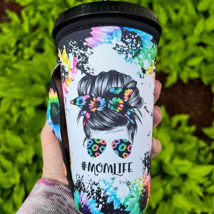 20 OZ MOMLIFE Bright Sunflower Cup Cover Sip Sleeve Fits 20-32 OZ Cups - Sip Sleeves