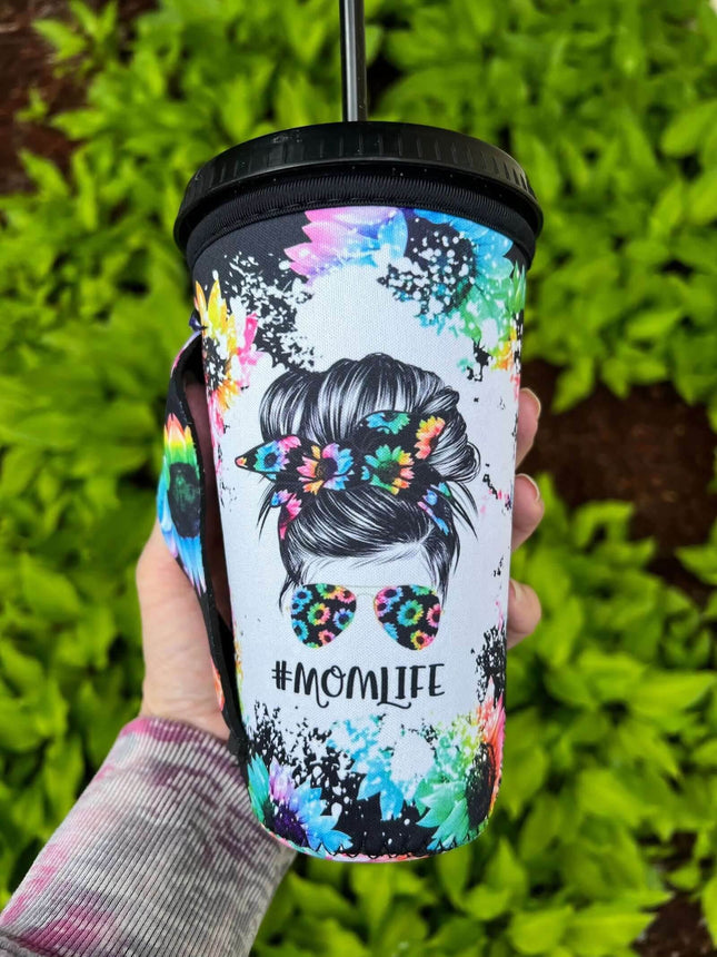 20 OZ MOMLIFE Bright Sunflower Cup Cover Sip Sleeve Fits 20-32 OZ Cups - Sip Sleeves