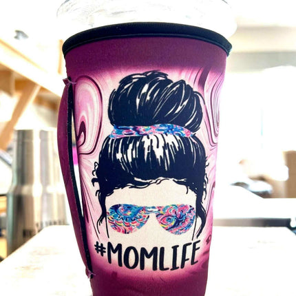 20 OZ Momlife Messy Bun Insulated Cup Cover - Sip Sleeves