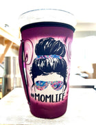 20 OZ Momlife Messy Bun Insulated Cup Cover - Sip Sleeves