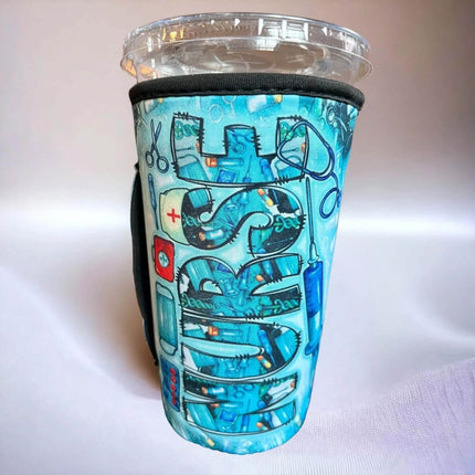 20 OZ New Nurse Vibrant Insulated Cup Cover Sip Sleeve Fits 20-32 OZ Cups - Sip Sleeves