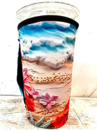 20 OZ Ocean Breeze 3D Insulated Cup Cover Sip Sleeve Fits 20-32 OZ Cups - Sip Sleeves
