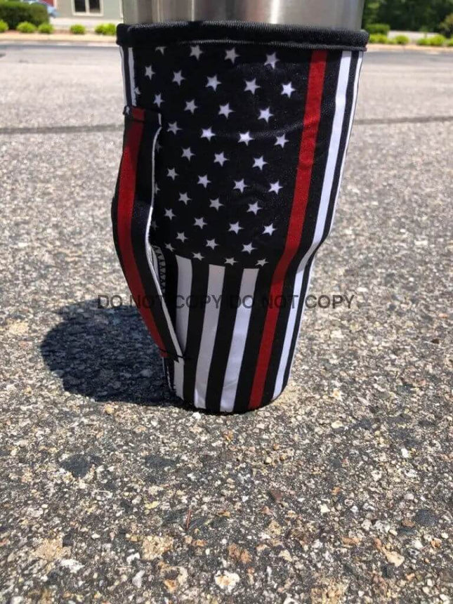 20 OZ Red Line Cup Cover Sip Sleeve Fits 20-32 OZ Cups - Sip Sleeves