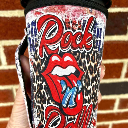 20 OZ Rock & Roll Insulated Cup Cover Sip Sleeve Fits 20-32 OZ Cups - Sip Sleeves