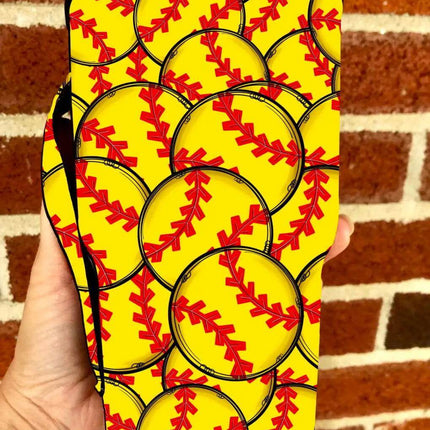 20 OZ SOFTBALL 🥎 PLAY BALL Insulated Cup Cover Sip Sleeve Fits 20-32 OZ Cups - Sip Sleeves